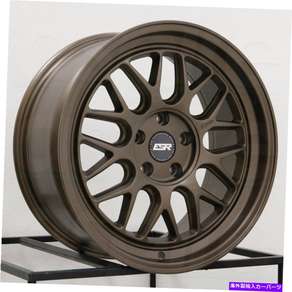 ホイール 4本セット 19x9 ESR CR1カスタム5x112 20ブロンズホイールリムセット(4)72.56 19x9 ESR CR1 Custom 5x112 20 Bronze Wheels Rims Set(4) 72.56【並行輸入品】