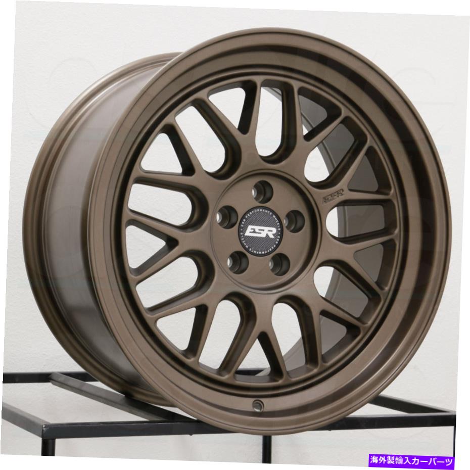 ホイール　４本セット 19x10 ESR CR1カスタム5x120 35ブロンズホイールリムセット（4）72.56 19x10 ESR CR1 Custom 5x120 35 Bronze Wheels Rims Set(4) 72.56【並行輸入品】
