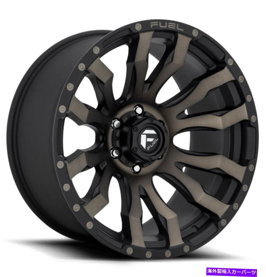 ホイール 4本セット 18x9燃料D674ブリッツ6x5.5/6x139.7 1マットブラックティントホイールリムセット(4)106.1 18x9 Fuel D674 Blitz 6x5.5/6x139.7 1 Matte Black Tint Wheels Rims Set(4) 106.1【並行輸入品】|Us Custom Parts Shop USDM