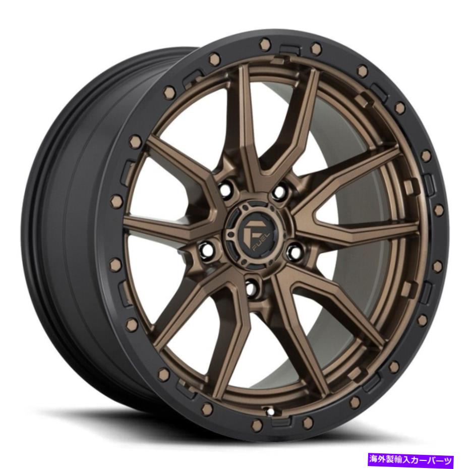 ホイール　４本セット 18x9 Fuel D681 Rebel 5x5/5x127 1マットブロンズブラックホイールリムセット（4）71.5 18x9 Fuel D681 Rebel 5x5/5x127 1 Matte Bronze Black Wheels Rims Set(4) 71.5【並行輸入品】