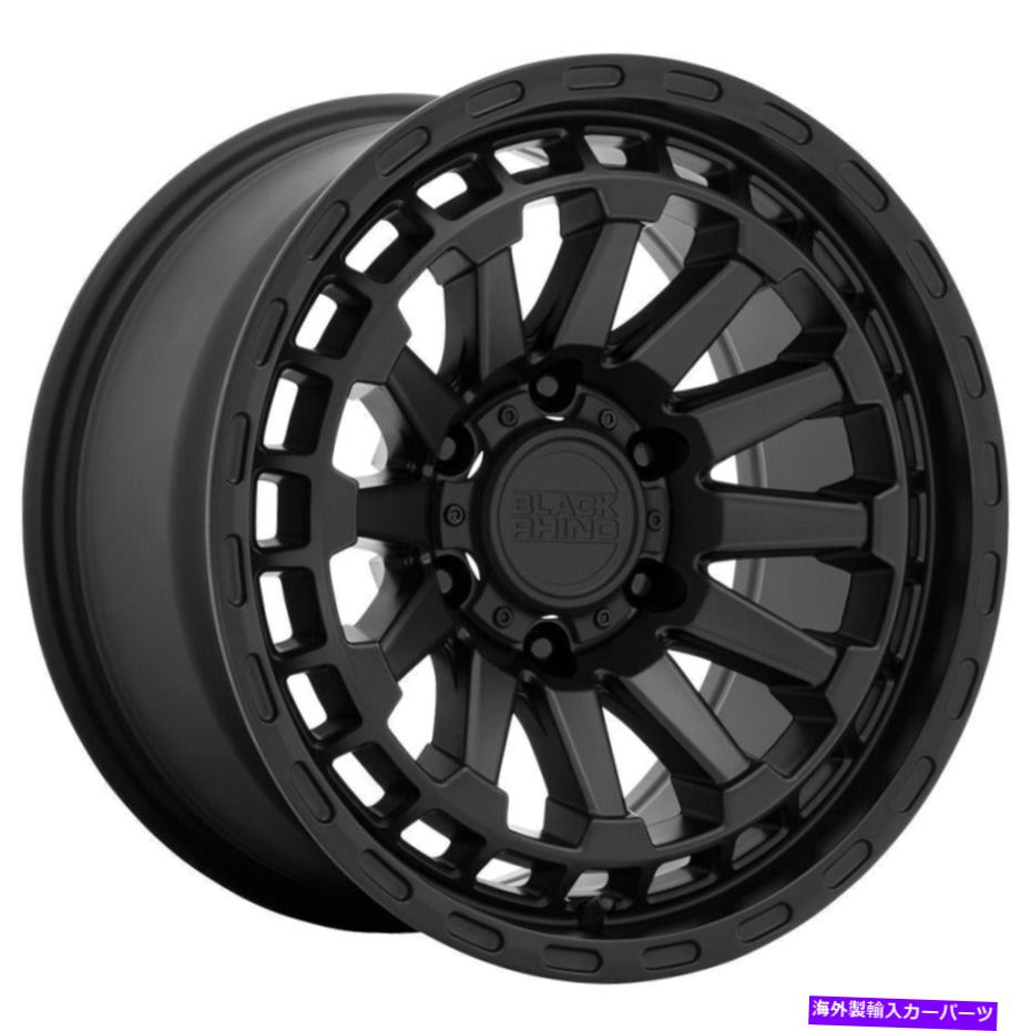 ホイール　４本セット 20x9.5ブラックサイロイド6x5.5/6x139.7 12マットブラックホイールリムセット（4）112.1 20x9.5 Black Rhino Raid 6x5.5/6x139.7 12 Matte Black Wheels Rims Set(4) 112.1【並行輸入品】