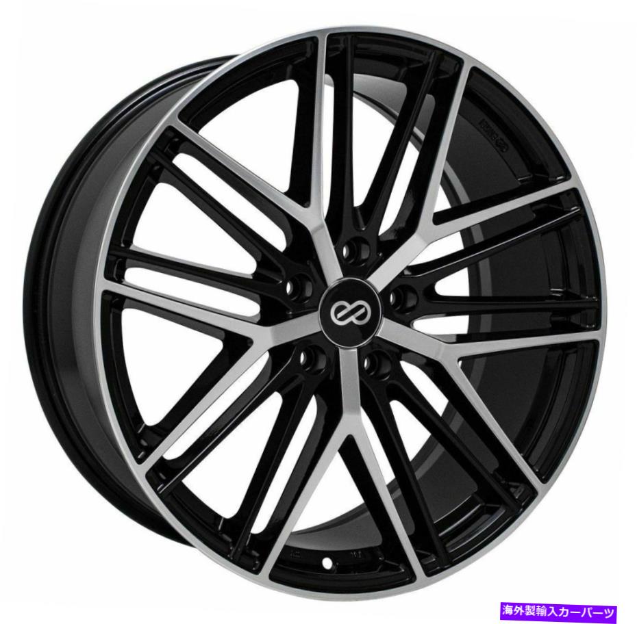 ホイール 4本セット 20x8.5 Enkei Phantom 5x120 40ブラック機械加工ホイールリムセット(4) 20x8.5 Enkei PHANTOM 5x120 40 Black Machined Wheels Rims Set(4)【並行輸入品】|Us Custom Parts Shop USDM