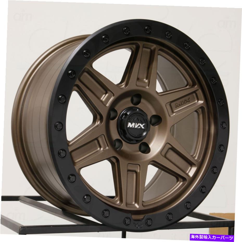 ホイール　４本セット 18x9 MVX VX61 5x150 18ブロンズブラックホイールリムセット（4）110.1 18x9 MVX VX61 5x150 18 Bronze Black Wheels Rims Set(4) 110.1【並行輸入品】｜Us Custom Parts Shop USDM