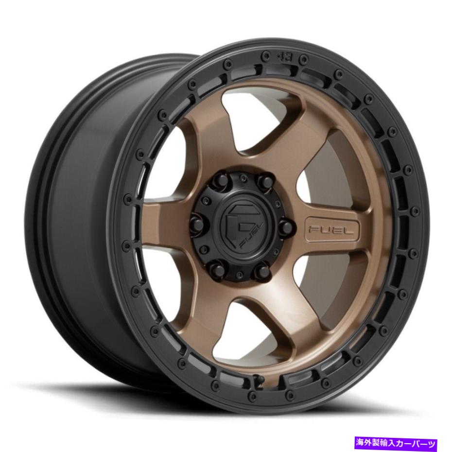 ホイール　４本セット 18x9燃料D751ブロック6x120 1ブロンズブラックホイールリムセット（4）67.06 18x9 Fuel D751 Block 6x120 1 Bronze Black Wheels Rims Set(4) 67.06【並行輸入品】