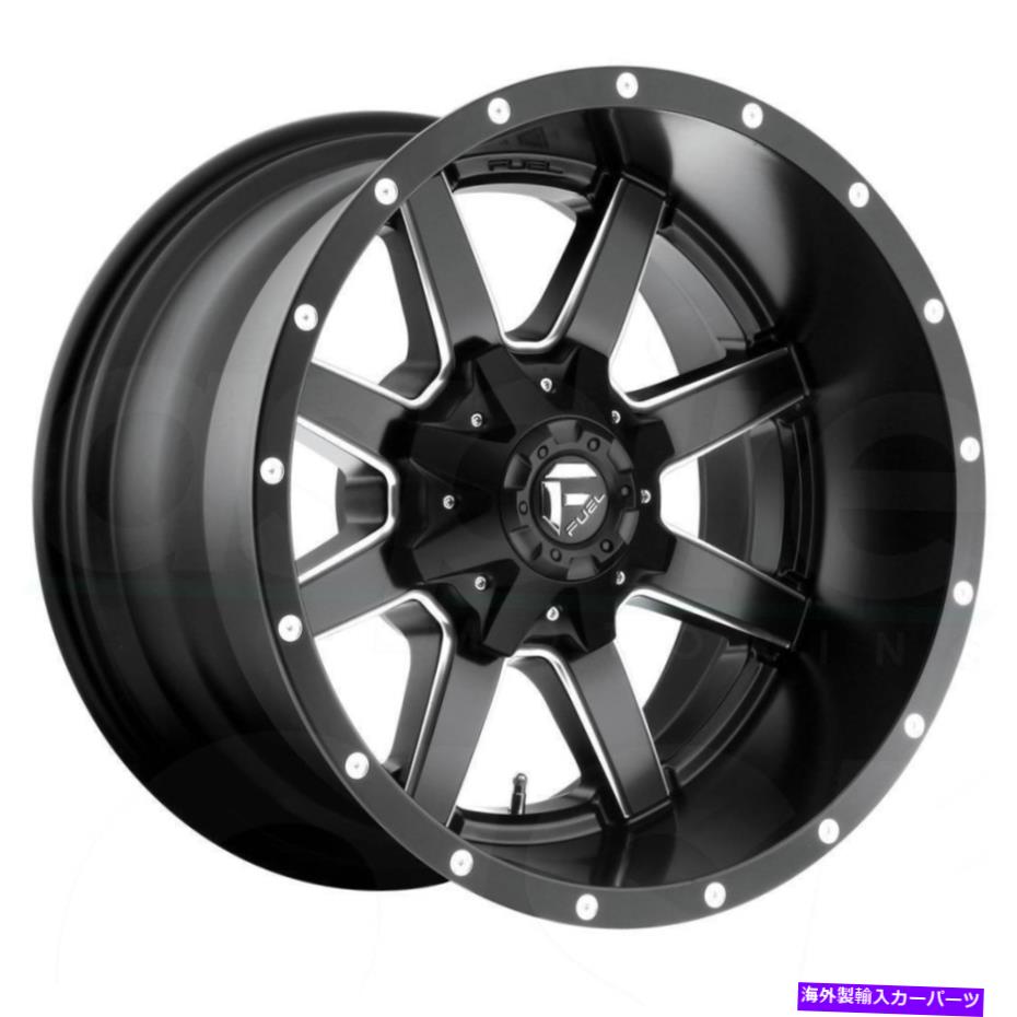 ホイール 4本セット 18x9 Fuel D538 Maverick 8x180 1マットブラックミリングホイールリムセット(4)125.1 18x9 Fuel D538 Maverick 8x180 1 Matte Black Milled Wheels Rims Set(4) 125.1【並行輸入品】|Us Custom Parts Shop USDM