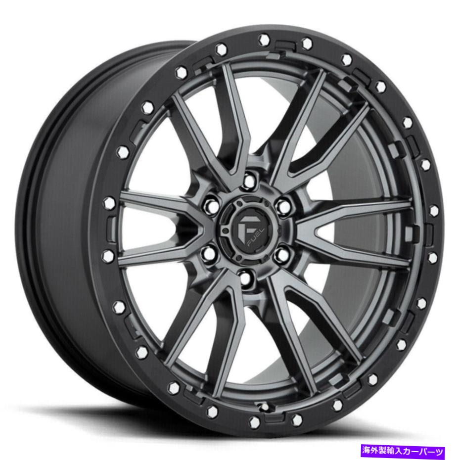 ホイール 4本セット 18x9燃料D680反乱軍6x5.5/6x139.7 20マットガンメタルブラックホイールリムセット(4)10 18x9 Fuel D680 Rebel 6x5.5/6x139.7 20 Matte GunMetal Black Wheels Rims Set(4) 10【並行輸入品】|Us Custom Parts Shop USDM