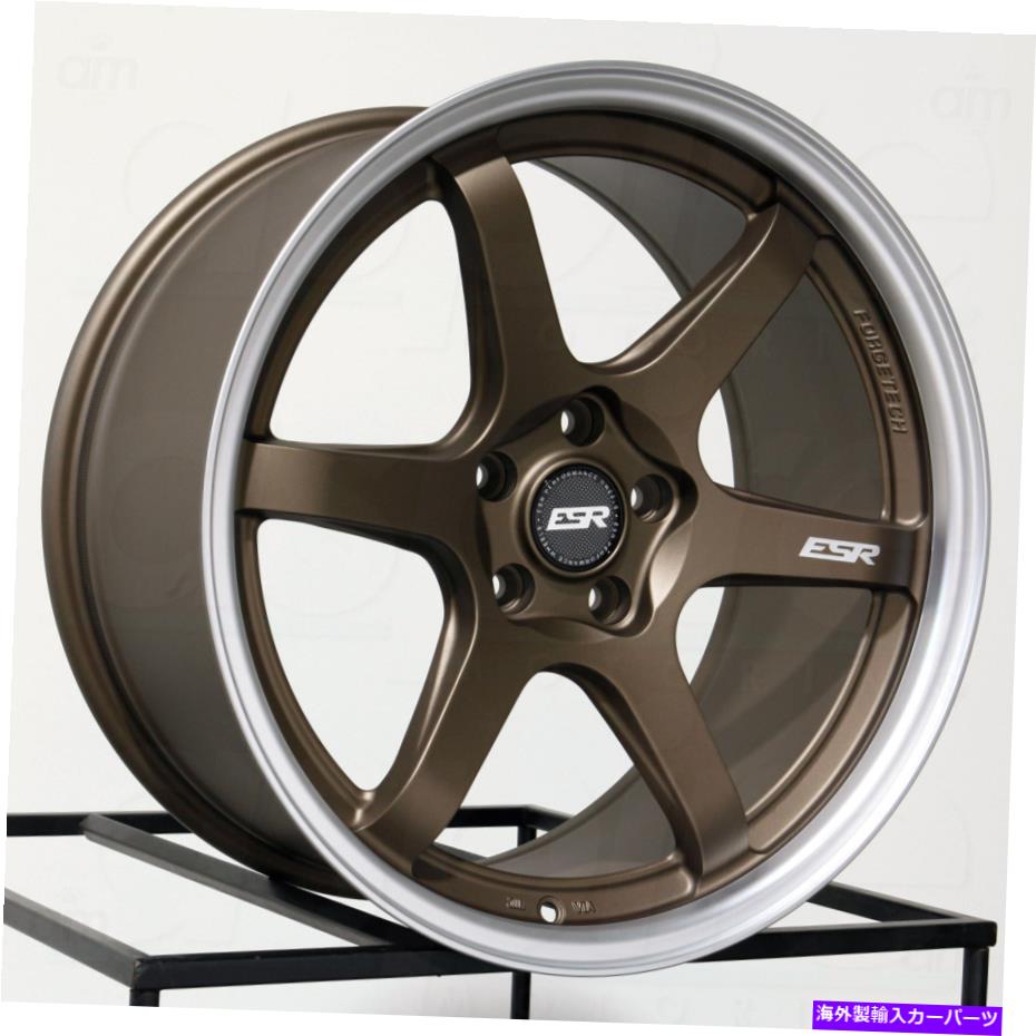 ホイール　４本セット 19x9.5 ESR AP6 5x114.3 22ブロンズホイールリムセット（4）72.56 19x9.5 ESR AP6 5x114.3 22 Bronze Wheels Rims Set(4) 72.56【並行輸入品】