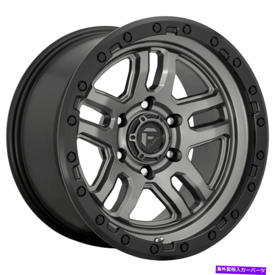 ホイール　４本セット 18x9燃料D701弾薬6x5.5/6x139.7 20マットガンメタルブラックホイールリムセット（4）106 18x9 Fuel D701 Ammo 6x5.5/6x139.7 20 Matte GunMetal Black Wheels Rims Set(4) 106【並行輸入品】