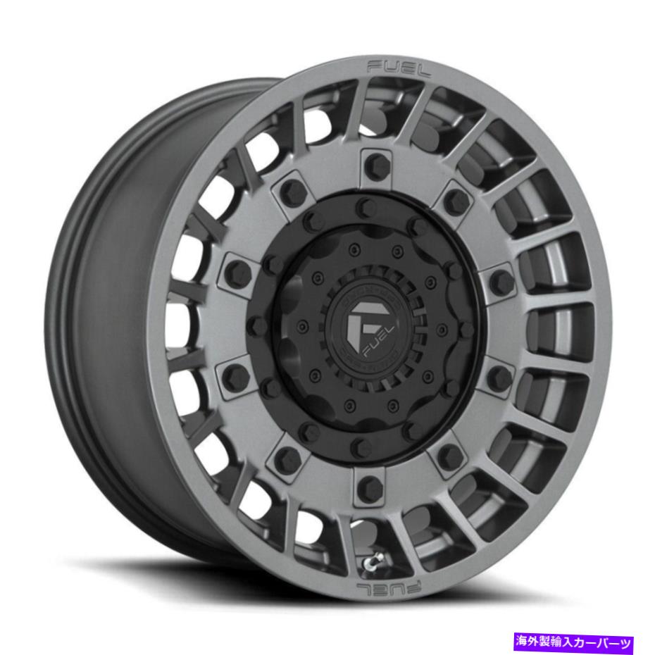 ホイール　４本セット 17x9 Fuel D726 Militia 5x114.3/5x5 -12無煙炭の黒輪リムセット（4）78.1 17x9 Fuel D726 Militia 5x114.3/5x5 -12 Anthracite Black Wheels Rims Set(4) 78.1【並行輸入品】