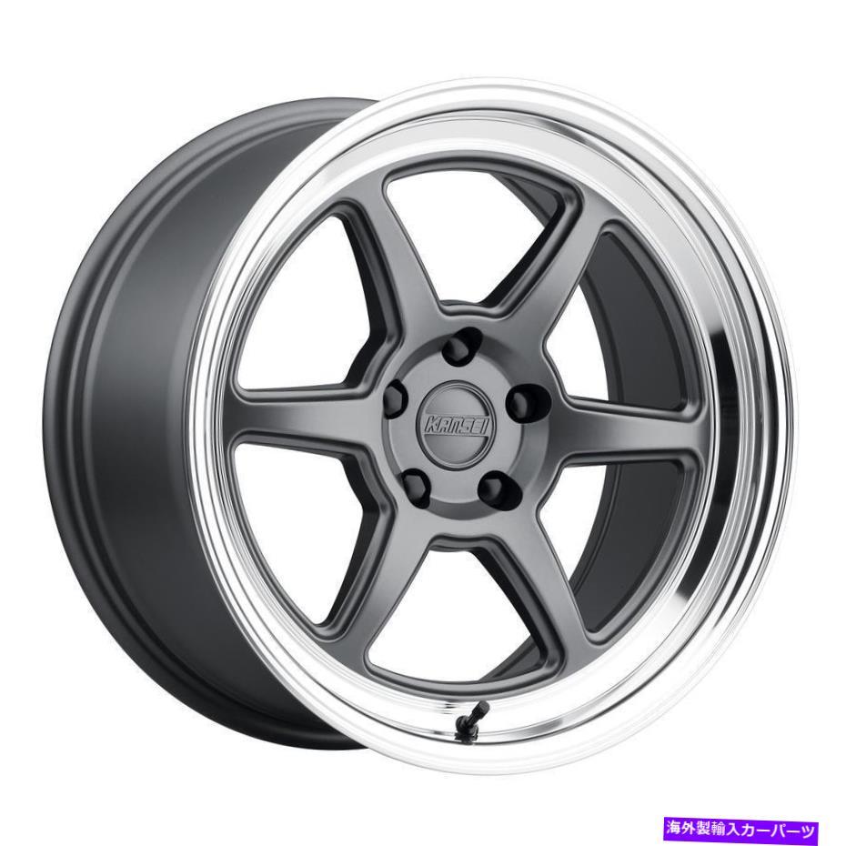 ホイール 4本セット 18x9/18x10.5 Kansei Roku 5x114.3 12/12ガンメタルホイールリムセット(4)73.1 18x9/18x10.5 Kansei Roku 5x114.3 12/12 Gunmetal Wheels Rims Set(4) 73.1【並行輸入品】|Us Custom Parts Shop USDM