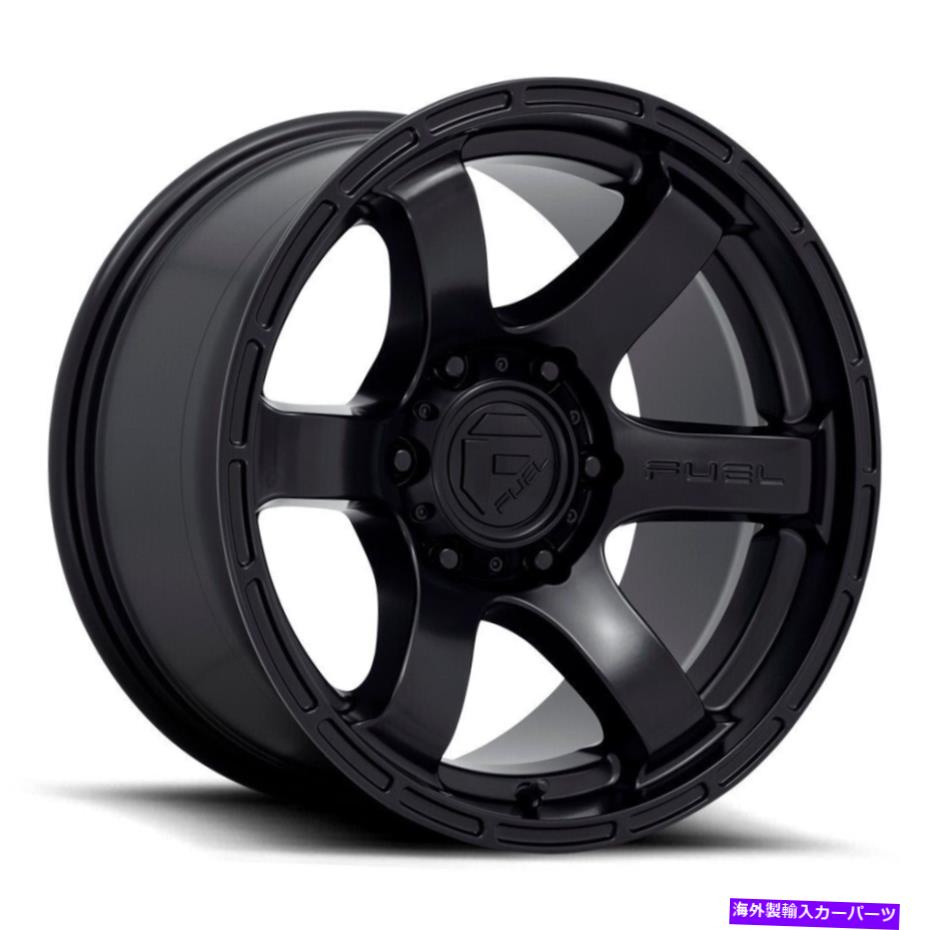 ホイール　４本セット 18x9燃料D766ラッシュ6x135 20サテンブラックホイールリムセット（4）87.1 18x9 Fuel D766 Rush 6x135 20 Satin Black Wheels Rims Set(4) 87.1【並行輸入品】
