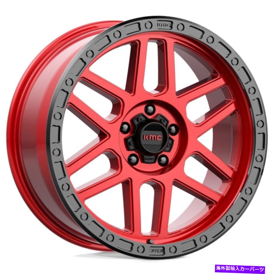 ホイール　４本セット 20x9 kmc km544 mesa 6x5.5/6x139.7 0レッドブラックホイールリムセット（4）106.1 20x9 KMC KM544 Mesa 6x5.5/6x139.7 0 Red Black Wheels Rims Set(4) 106.1【並行輸入品】｜Us Custom Parts Shop USDM