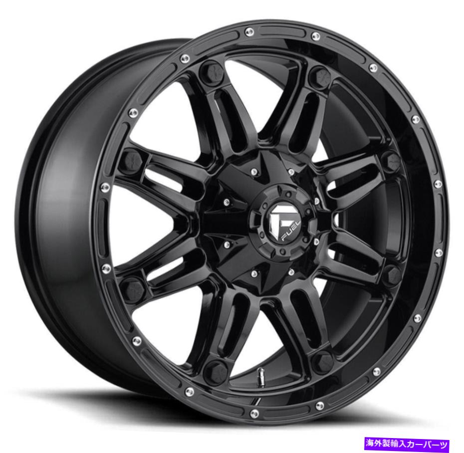 ホイール　４本セット 20x10燃料D625人質6x135/6x5.5/6x139.7 -18グロスブラックホイールリムセット（4）1 20x10 Fuel D625 Hostage 6x135/6x5.5/6x139.7 -18 Gloss Black Wheels Rims Set(4) 1【並行輸入品】
