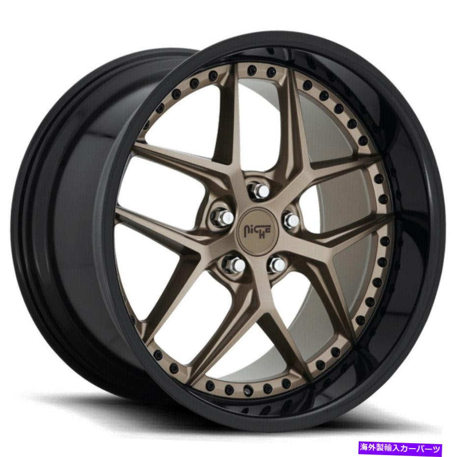 ホイール　４本セット 20x9ニッチM227 Vice 5x112 38ブロンズブラックホイールリムセット（4）66.56 20x9 Niche M227 Vice 5x112 38 Bronze Black Wheels Rims Set(4) 66.56【並行輸入品】