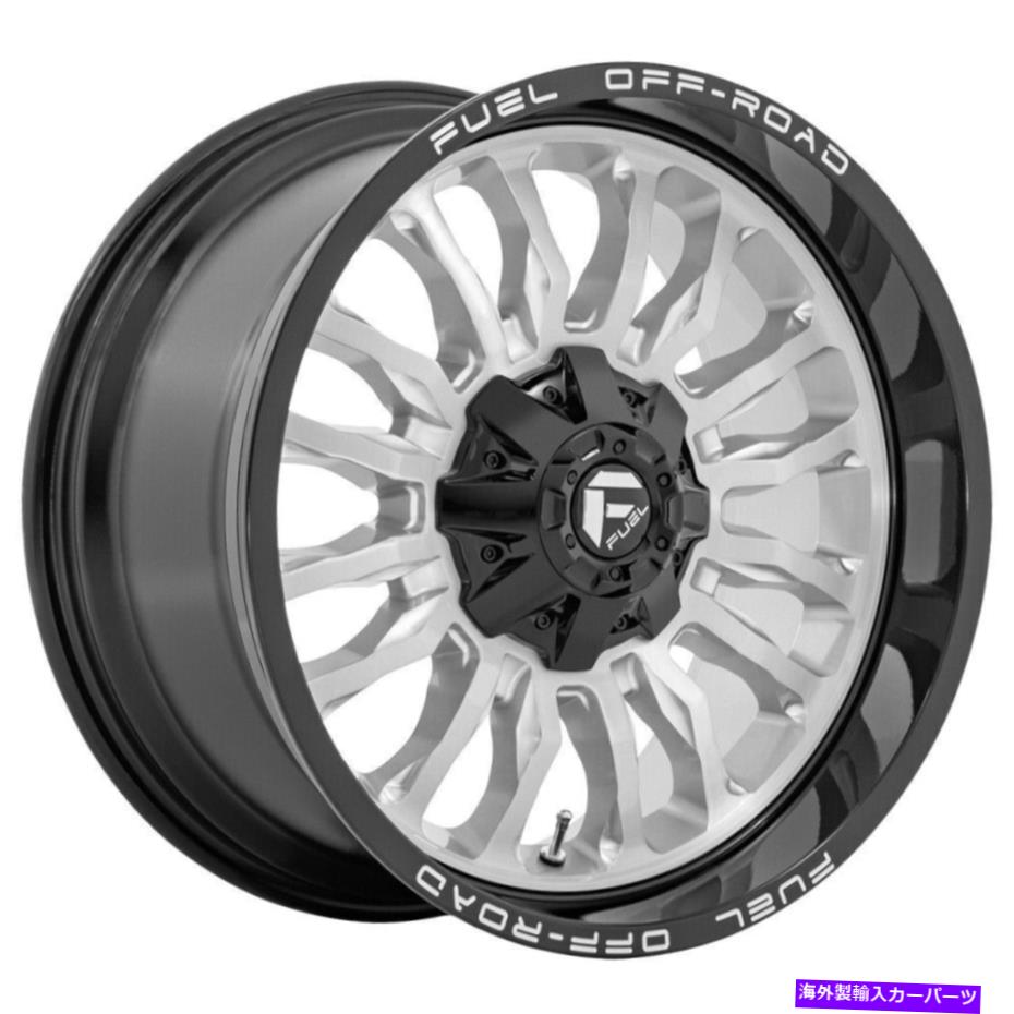 ホイール　４本セット 20x9燃料D798アーク5x114.3/5x5 1シルバーブラックリップホイールリムセット（4）78.1 20x9 Fuel D798 Arc 5x114.3/5x5 1 Silver Black Lip Wheels Rims Set(4) 78.1【並行輸入品】