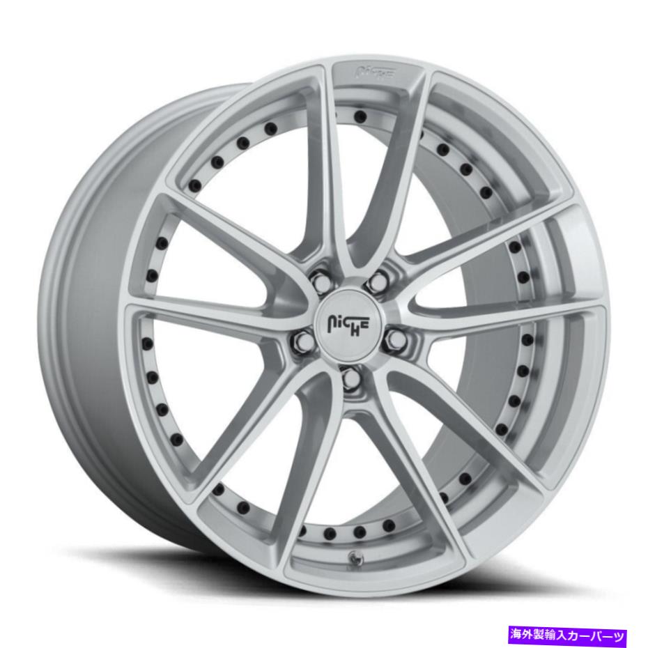 ホイール 4本セット 20x9/20x10.5ニッチM221 DFS 5x115 18/20シルバーマシンホイールリムセット(4)71.5 20x9/20x10.5 Niche M221 Dfs 5x115 18/20 Silver Machine Wheels Rims Set(4) 71.5【並行輸入品】|Us Custom Parts Shop USDM
