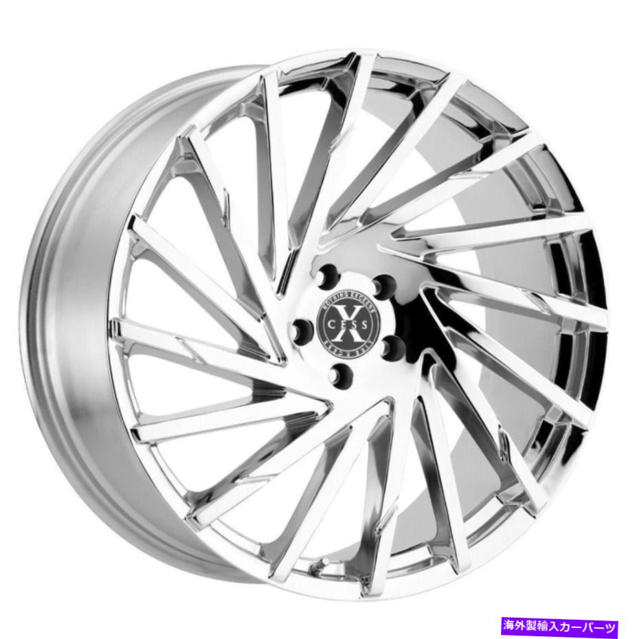 ホイール 4本セット 22x9 xcess x02 5x114.3 35クロムホイールリムセット(4)72.6 22x9 Xcess X02 5x114.3 35 Chrome Wheels Rims Set(4) 72.6【並行輸入品】|Us Custom Parts Shop USDM