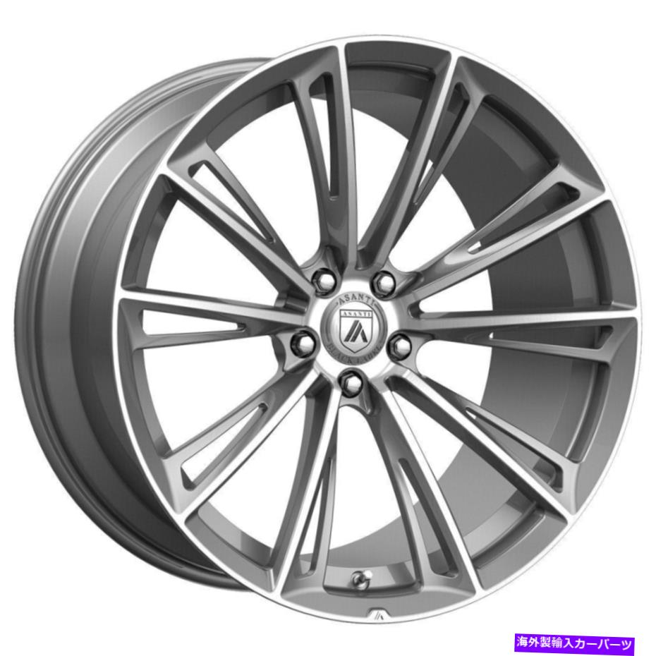 ホイール 4本セット 22x9アサンティブラックABL30コロナトラック5x115 15ブラシホイールリムセット(4)72.56 22x9 Asanti Black ABL30 Corona Truck 5x115 15 Brushed Wheels Rims Set(4) 72.56【並行輸入品】