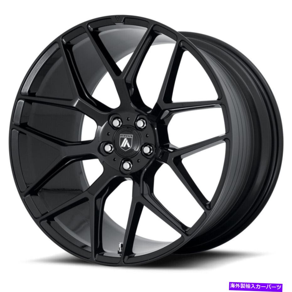 ホイール　４本セット 22x9アサンティブラックABL27 Dynasty 5x120 32グロスブラックホイールリムセット（4）74.1 22x9 Asanti Black ABL27 Dynasty 5x120 32 Gloss Black Wheels Rims Set(4) 74.1【並行輸入品】