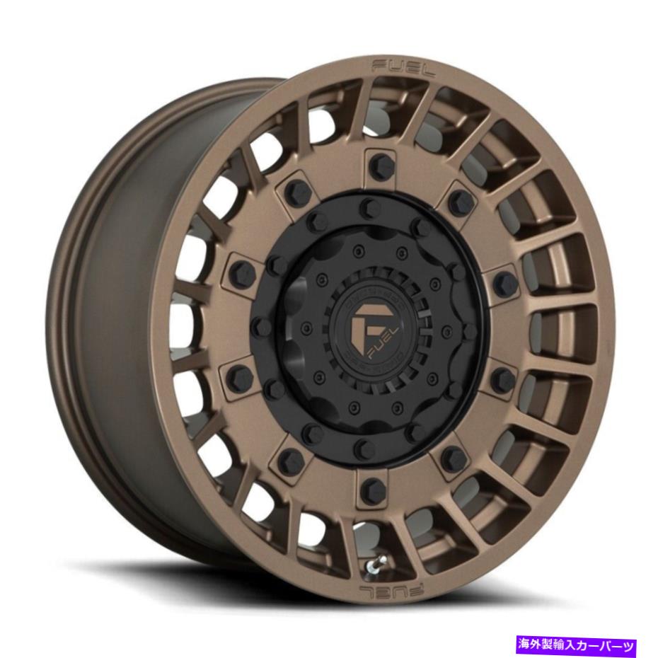 ホイール　４本セット 20x10燃料D725民兵8x6.5/8x165.1 -18ブロンズブラックホイールリムセット（4）125.1 20x10 Fuel D725 Militia 8x6.5/8x165.1 -18 Bronze Black Wheels Rims Set(4) 125.1【並行輸入品】