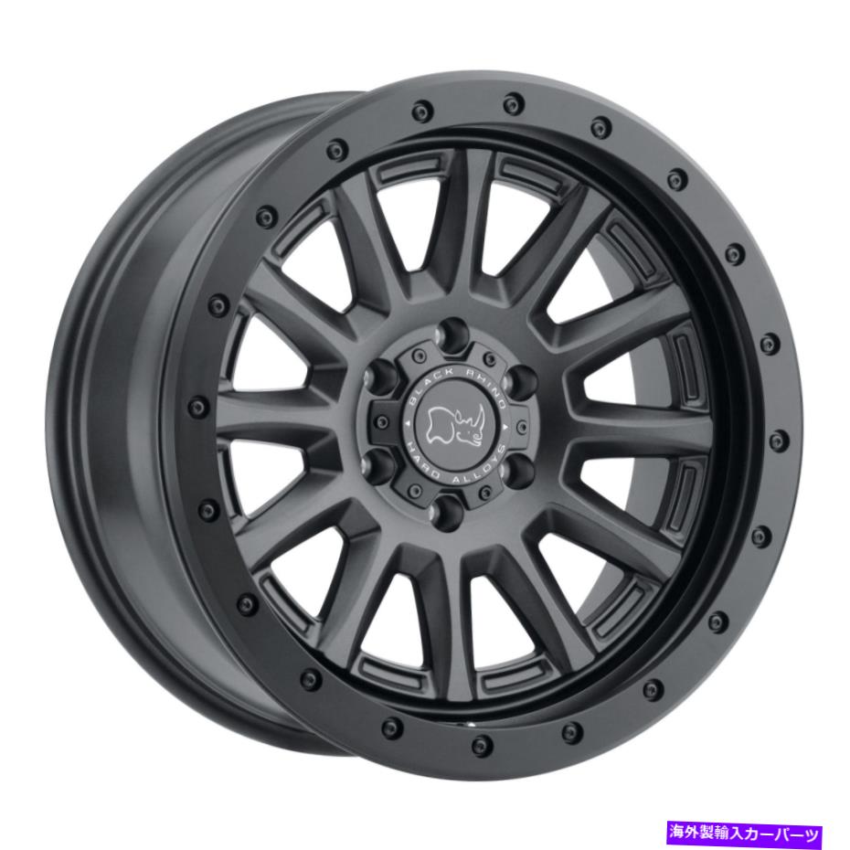 ホイール　４本セット 17x8.5ブラックサイダガー5x150 10ガンブラックホイールリムセット（4）110.1 17x8.5 Black Rhino Dugger 5x150 10 Gun Black Wheels Rims Set(4) 110.1【並行輸入品】
