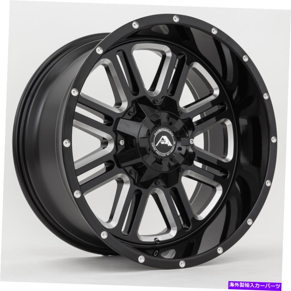 ホイール　４本セット 22x14 American Off -Road A106 6x135/6x5.5 -76ブラックミリングホイールリムセット（4）106 22x14 American Off-Road A106 6x135/6x5.5 -76 Black Milled Wheels Rims Set(4) 106【並行輸入品】｜Us Custom Parts Shop USDM 368,676円