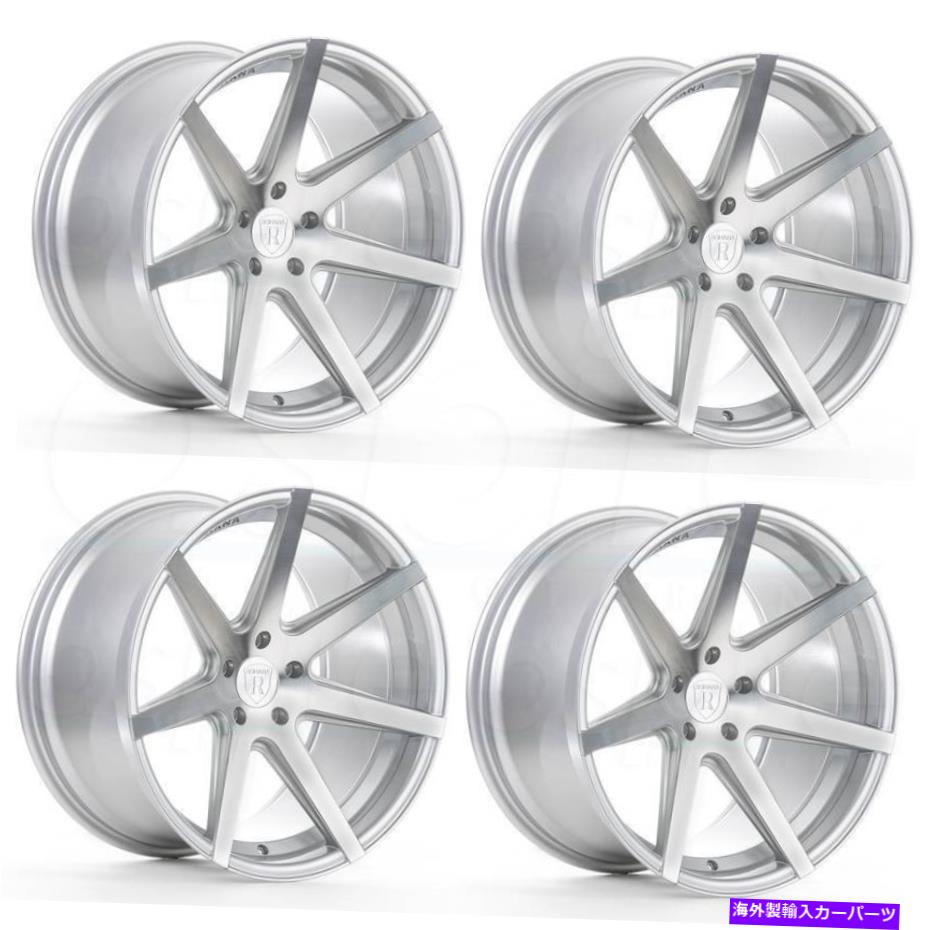 ホイール　４本セット 19x8.5/19x9.5 Rohana RC7 5x120 15/20シルバーホイールリムセット（4） 19x8.5/19x9.5 Rohana RC7 5x120 15/20 Silver Wheels Rims Set(4)【並行輸入品】