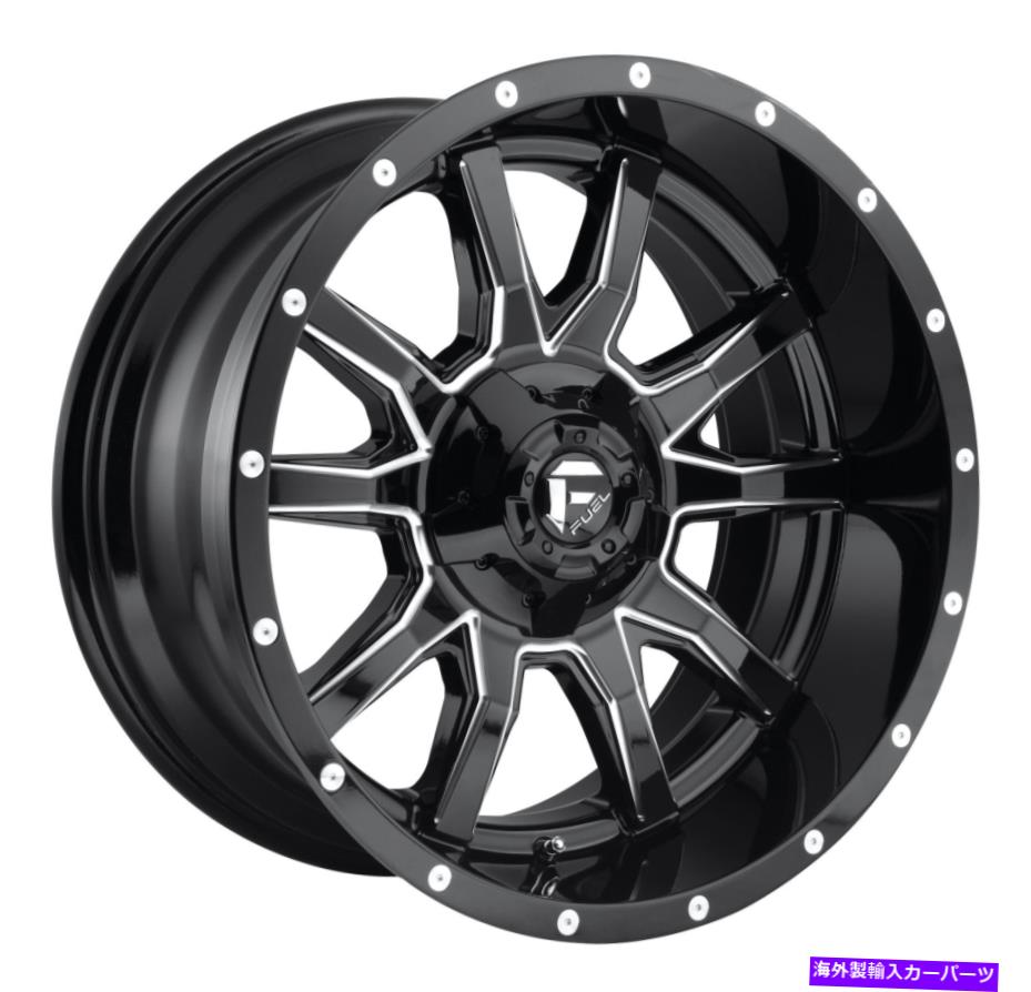 ホイール　４本セット 20x10 Fuel D627 Vandal 5x114.3/5x5 -18 Gloss Black Milled Wheels Rimsセット（4）78。 20x10 Fuel D627 Vandal 5x114.3/5x5 -18 Gloss Black Milled Wheels Rims Set(4) 78.【並行輸入品】 383,031円