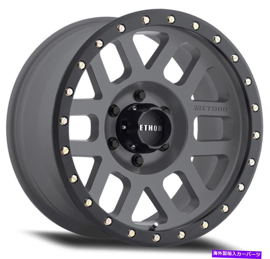 ホイール　４本セット 18x9メソッドMR309グリッド8x6.5/8x165.1 18チタンホイールリムセット（4）130.81 18x9 Method MR309 Grid 8x6.5/8x165.1 18 Titanium Wheels Rims Set(4) 130.81【並行輸入品】｜Us Custom Parts Shop USDM