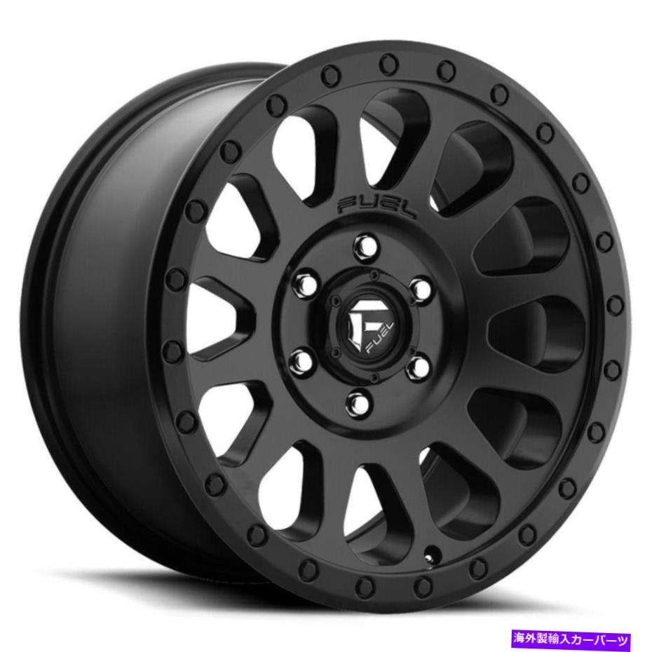 ホイール　４本セット 20x10 Fuel D579 Vector 6x5.5/6x139.7 -18マットブラックホイールリムセット（4）108 20x10 Fuel D579 Vector 6x5.5/6x139.7 -18 Matte Black Wheels Rims Set(4) 108【並行輸入品】