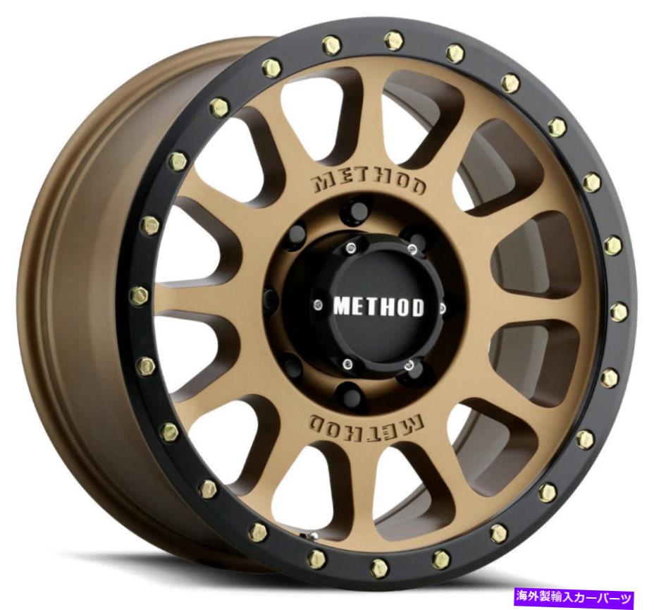 ホイール　４本セット 20x9メソッドMR305 NV 8x6.5/8x165.1 18ブロンズホイールリムセット（4）130.81 20x9 Method MR305 NV 8x6.5/8x165.1 18 Bronze Wheels Rims Set(4) 130.81【並行輸入品】