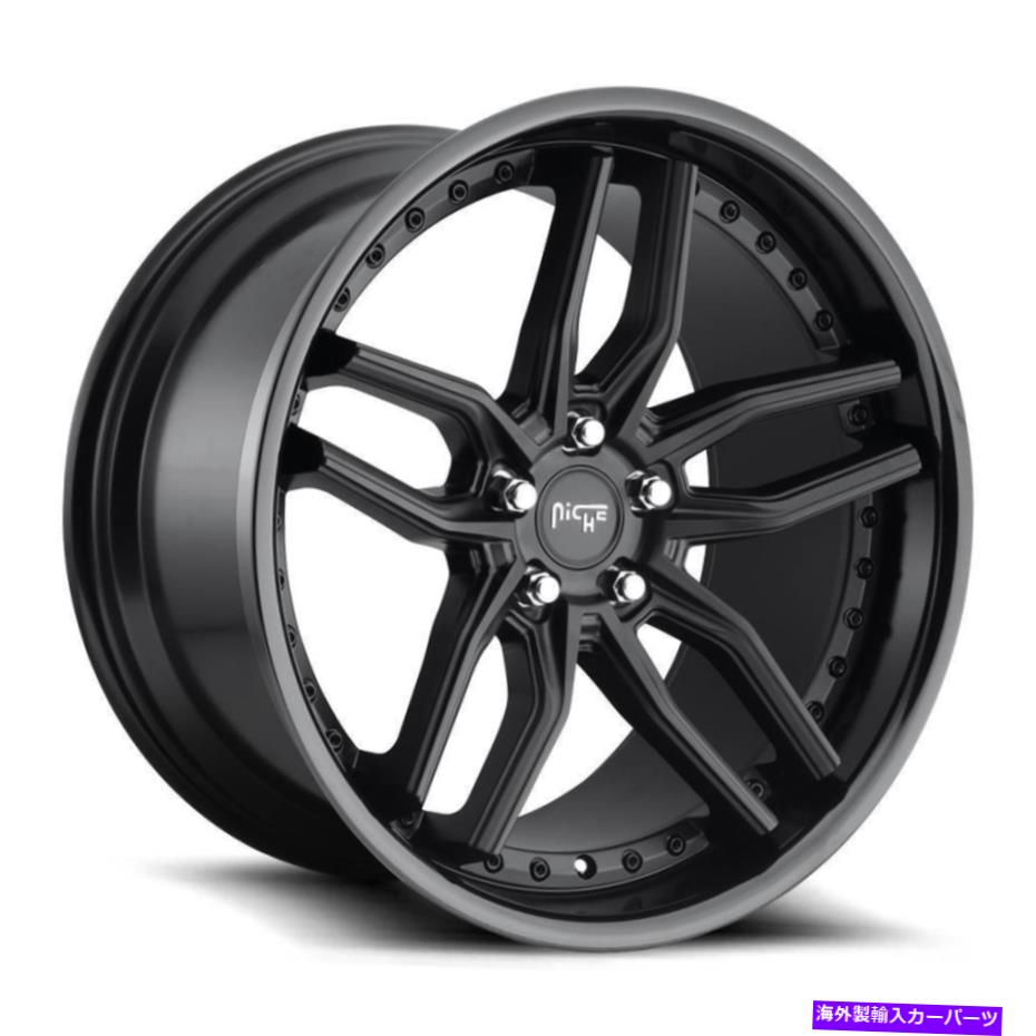 ホイール 4本セット 20x9/20x10.5 Niche M194 Methos 5x120 35/35ブラックホイールリムセット(4)72.56 20x9/20x10.5 Niche M194 Methos 5x120 35/35 Black Wheels Rims Set(4) 72.56【並行輸入品】|Us Custom Parts Shop USDM