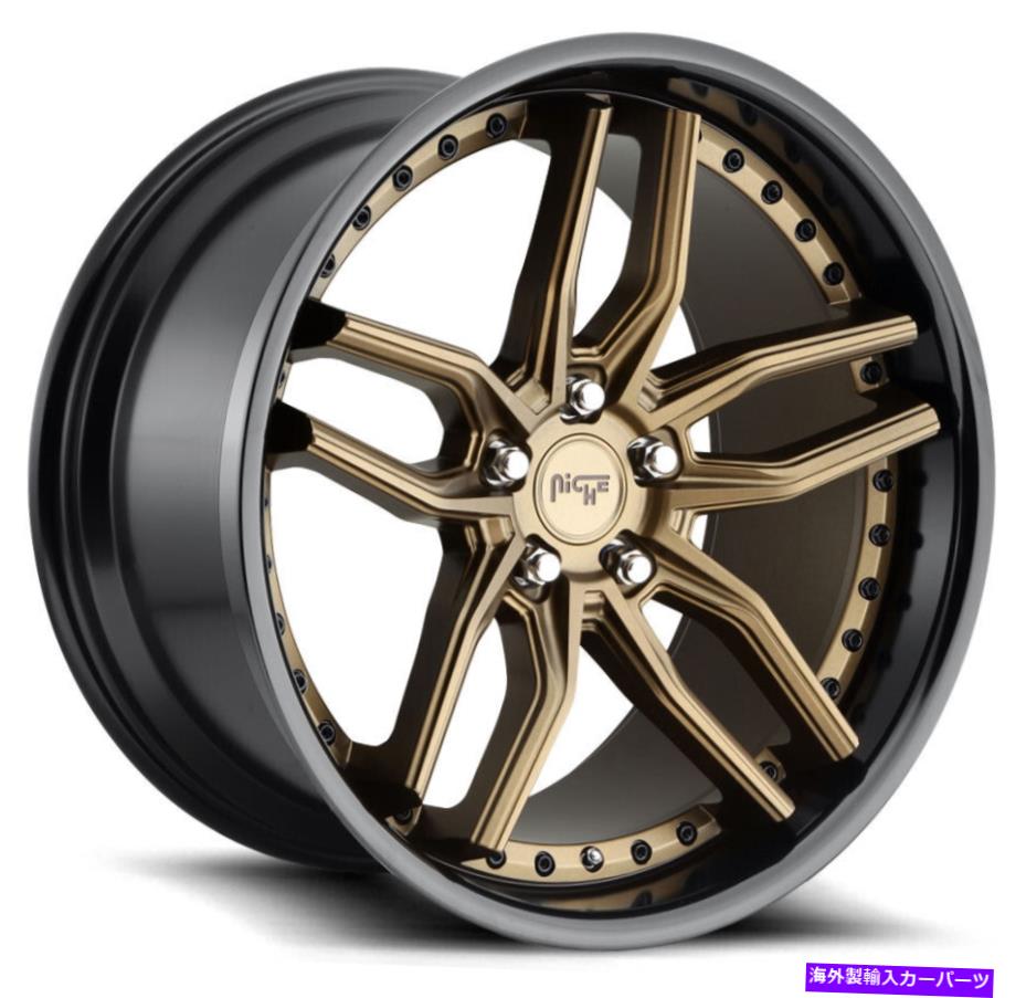 ホイール　４本セット 20x9ニッチM195メトス5x112 38ブロンズブラックホイールリムセット（4）66.56 20x9 Niche M195 Methos 5x112 38 Bronze Black Wheels Rims Set(4) 66.56【並行輸入品】｜Us Custom Parts Shop USDM 365,805円