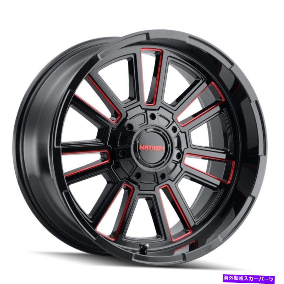 ホイール　４本セット 20x10 Mayhem 8115 Apollo 6x135/6x5.5 -19レッドホイールリムセット（4）106 20x10 Mayhem 8115 Apollo 6x135/6x5.5 -19 Red Wheels Rims Set(4) 106【並行輸入品】｜Us Custom Parts Shop USDM