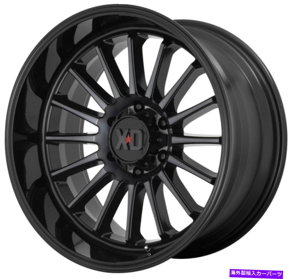ホイール　４本セット 20x10 XD XD857 Whiplash 6x135 -18ブラックグレーホイールリムセット（4）87.1 20x10 XD XD857 Whiplash 6x135 -18 Black Gray Wheels Rims Set(4) 87.1【並行輸入品】