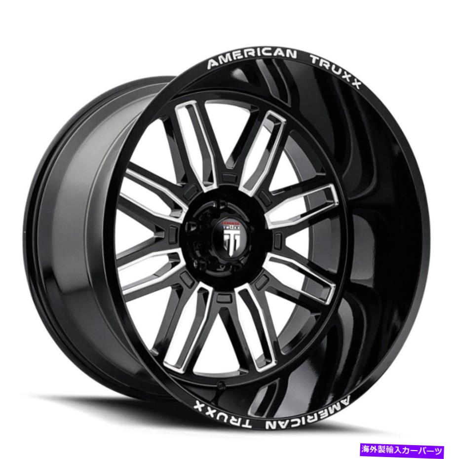 ホイール 4本セット 22x12 American Truxx AT1915 Restless 6x5.5/6x139.7 -44ブラックホイールリムセット(4) 22x12 American Truxx AT1915 Restless 6x5.5/6x139.7 -44 Black Wheels Rims Set(4)【並行輸入品】|Us Custom Parts Shop USDM