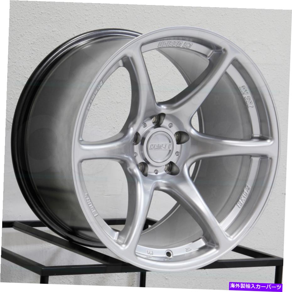 ホイール　４本セット 19x10.5 Kanseiタンデム5x112 22シルバーホイールリムセット（4）66.56 19x10.5 Kansei Tandem 5x112 22 Silver Wheels Rims Set(4) 66.56【並行輸入品】