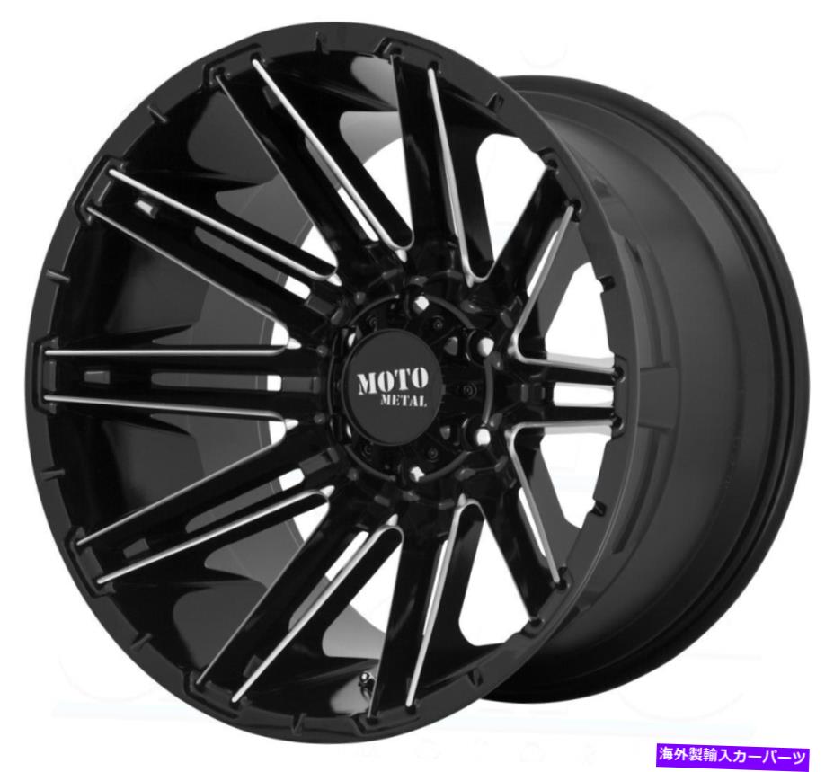 ホイール　４本セット 22x10 Moto Metal Mo998 Kraken 8x170 -18 Black Milled Wheels Rims set（4）125.1 22x10 Moto Metal MO998 Kraken 8x170 -18 Black Milled Wheels Rims Set(4) 125.1【並行輸入品】