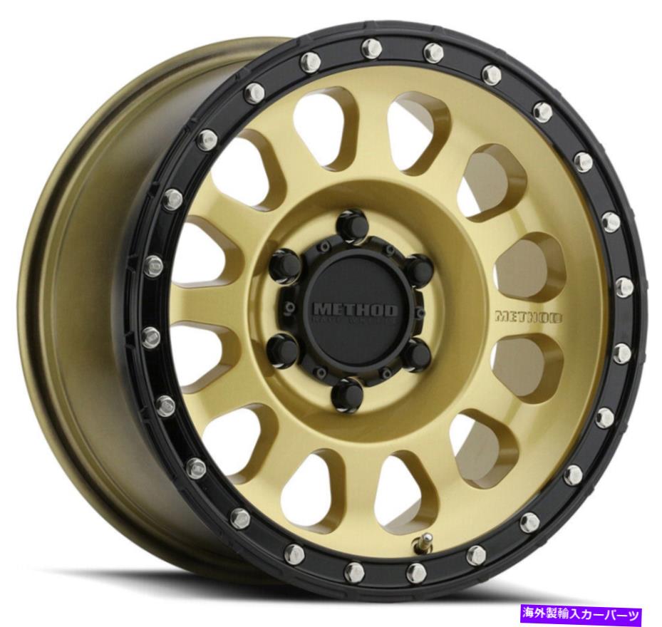 ホイール 4本セット 17x8.5メソッドMR315 6x135 0ゴールドホイールリムセット(4)87 17x8.5 Method MR315 6x135 0 Gold Wheels Rims Set(4) 87【並行輸入品】|Us Custom Parts Shop USDM