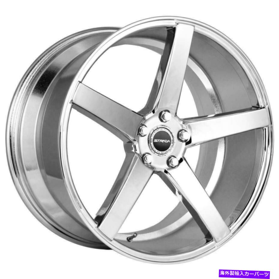ホイール 4本セット 22x9.5 Strada S35 Perfetto 5x115 15クロムホイールリムセット(4)72.6 22x9.5 Strada S35 Perfetto 5x115 15 Chrome Wheels Rims Set(4) 72.6【並行輸入品】|Us Custom Parts Shop USDM