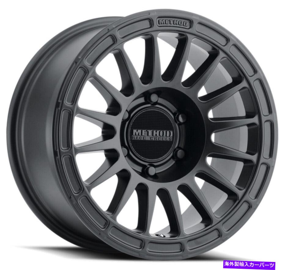 ホイール　４本セット 18x9メソッドMR314 8x6.5/8x165.1 18ブラックホイールリムセット（4）130.81 18x9 Method MR314 8x6.5/8x165.1 18 Black Wheels Rims Set(4) 130.81【並行輸入品】