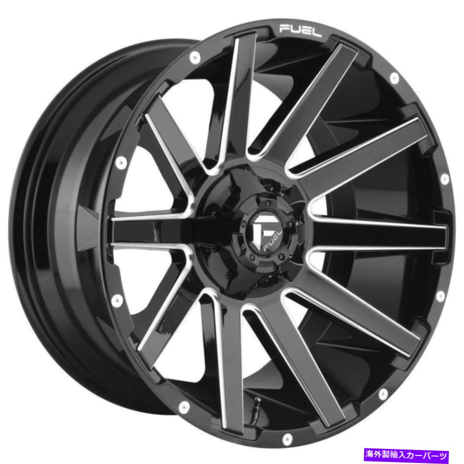 ホイール　４本セット 20x10 Fuel D615 Contra 8x170 -18 Gloss Black Milled Wheels Rims set（4）125.1 20x10 Fuel D615 Contra 8x170 -18 Gloss Black Milled Wheels Rims Set(4) 125.1【並行輸入品】｜Us Custom Parts Shop USDM