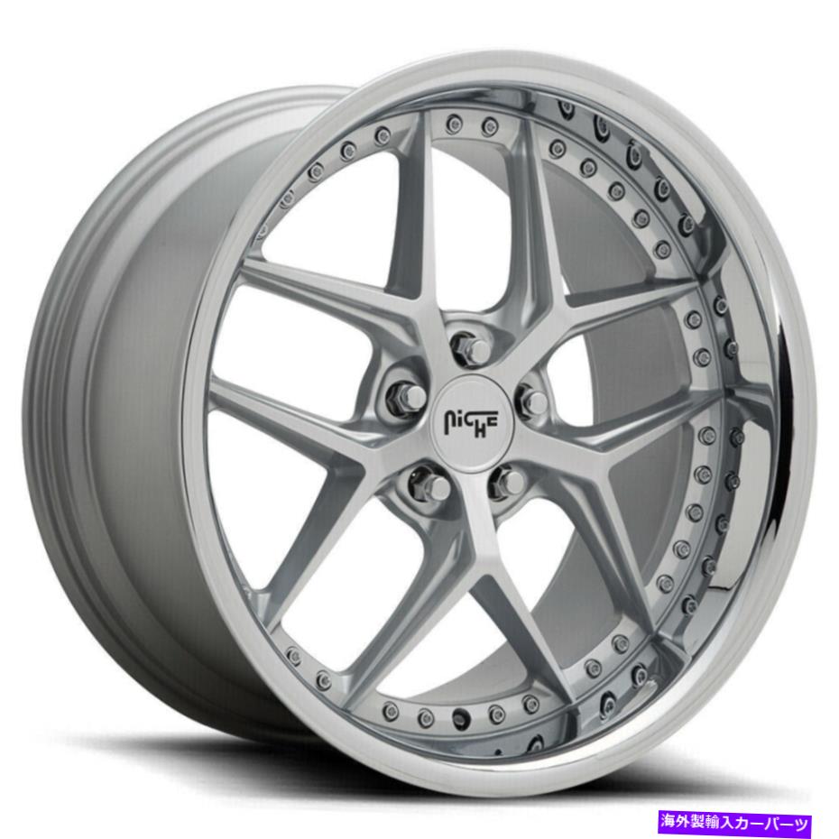ホイール　４本セット 20x9ニッチM225副5x120 35シルバーホイールリムセット（4）72.56 20x9 Niche M225 Vice 5x120 35 Silver Wheels Rims Set(4) 72.56【並行輸入品】