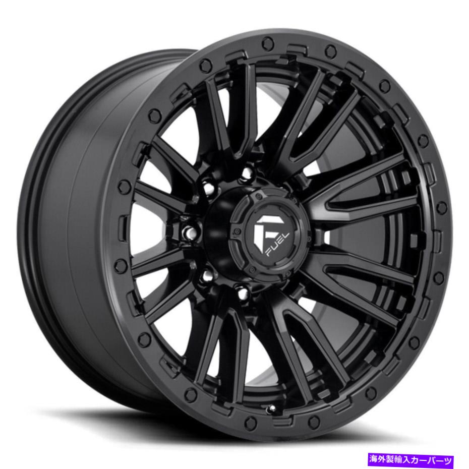 ホイール　４本セット 22x12燃料D679反乱8x180 -44マットブラックホイールリムセット（4）124.2 22x12 Fuel D679 Rebel 8x180 -44 Matte Black Wheels Rims Set(4) 124.2【並行輸入品】