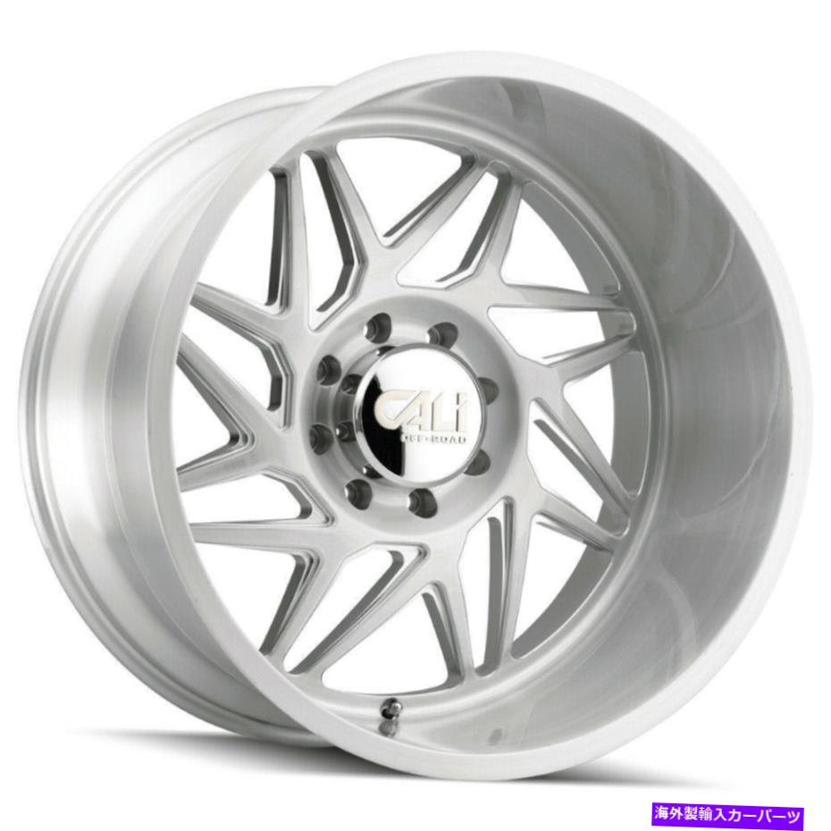 ホイール　４本セット 20x12 Caliオフロード9112ジェミニ6x135 -51ブラシ付きクリアホイールリムセット（4）87.1 20x12 Cali Off-Road 9112 Gemini 6x135 -51 Brushed Clear Wheels Rims Set(4) 87.1【並行輸入品】
