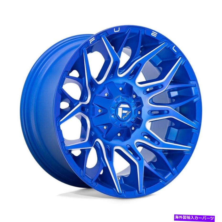 ホイール　４本セット 22x10 Fuel D770 Twitch 8x180 -18 Blue Milled Wheels Rims set（4）124.2 22x10 Fuel D770 Twitch 8x180 -18 Blue Milled Wheels Rims Set(4) 124.2【並行輸入品】