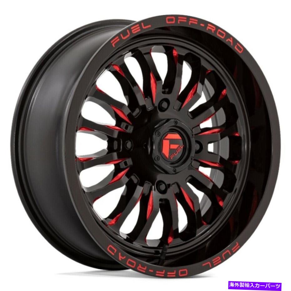 ホイール　４本セット 22x7 Fuel D822 ARC UTV 4x137 13ブラックミルされた赤いホイールリムセット（4）110.1 22x7 Fuel D822 Arc UTV 4x137 13 Black Milled Red Wheels Rims Set(4) 110.1【並行輸入品】｜Us Custom Parts Shop USDM