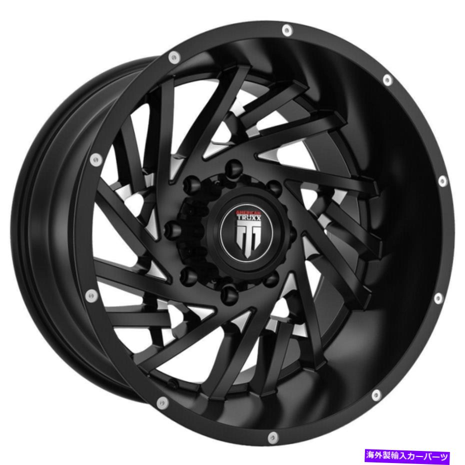 ホイール　４本セット 20x12 American Truxx AT161 Web 8x170 -44ブラックミリングホイールリムセット（4）125.2 20x12 American Truxx AT161 Web 8x170 -44 Black Milled Wheels Rims Set(4) 125.2【並行輸入品】
