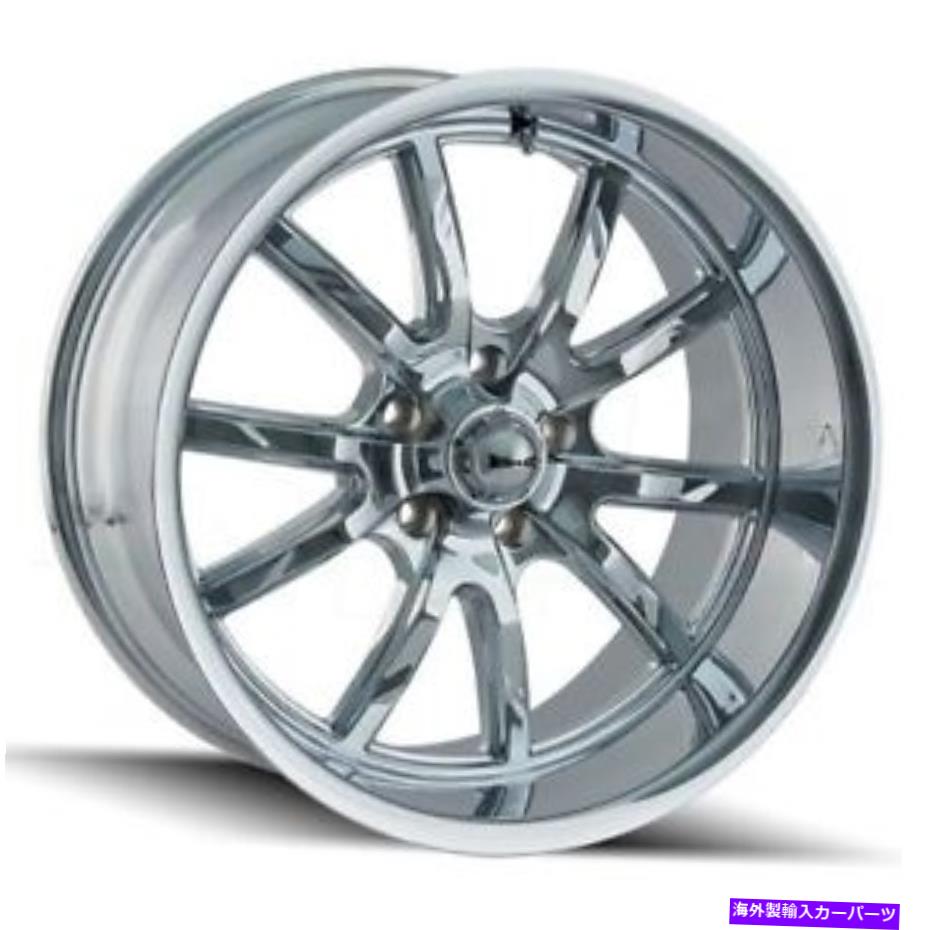 ホイール　４本セット 20x8.5 Ridler 650 5x5/5x127 0クロムホイールリムセット（4）83.82 20x8.5 Ridler 650 5x5/5x127 0 Chrome Wheels Rims Set(4) 83.82【並行輸入品】