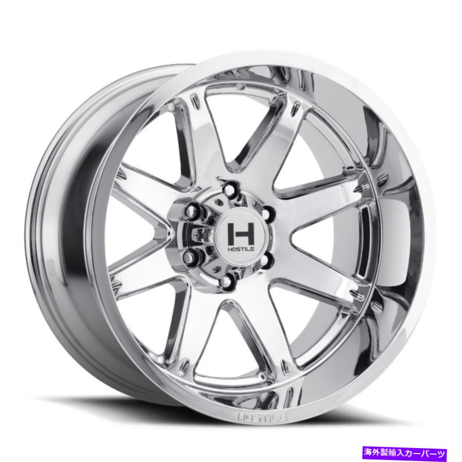 ホイール　４本セット 20x9敵対的H109アルファ6x5.5/6x139.7 12クロムホイールリムセット（4）106.1 20x9 Hostile H109 Alpha 6x5.5/6x139.7 12 Chrome Wheels Rims Set(4) 106.1【並行輸入品】｜Us Custom Parts Shop USDM